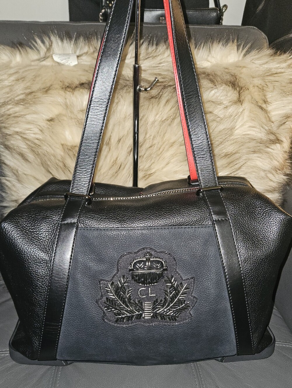 Christian Louboutin Bagdamon Boston Duffle Bag